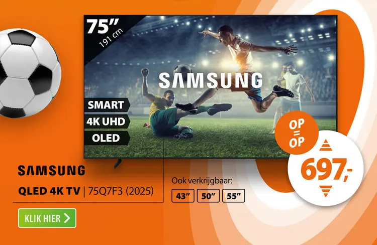 Aanbieding: Samsung QLED 4K 75Q7F3 (2025)