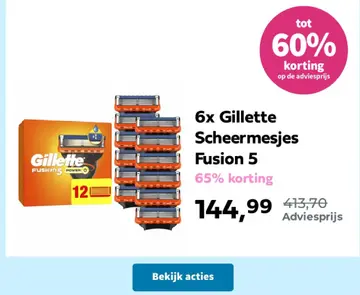 Aanbieding: Gillette Scheermesjes Fusion 5