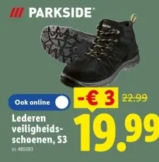 Promotie: Lederen veiligheidsschoenen, S3