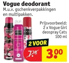Promotie: Vogue deodorant