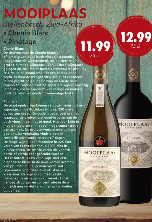 Aanbieding: Mooiplass Estate Wine Pinotage