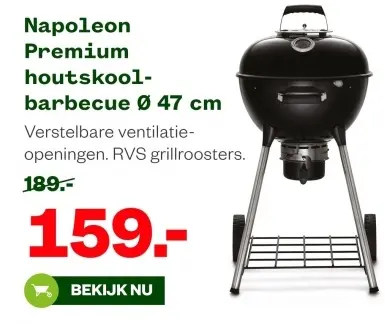 Aanbieding: Premium houtskool-barbecue
