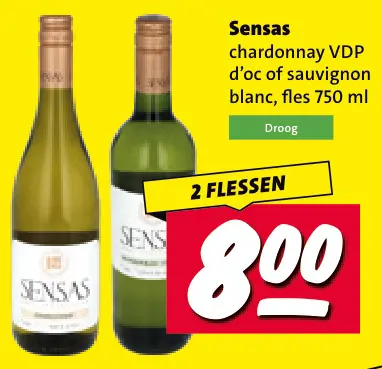 Aanbieding: Chardonnay VDP d'oc of sauvignon blanc