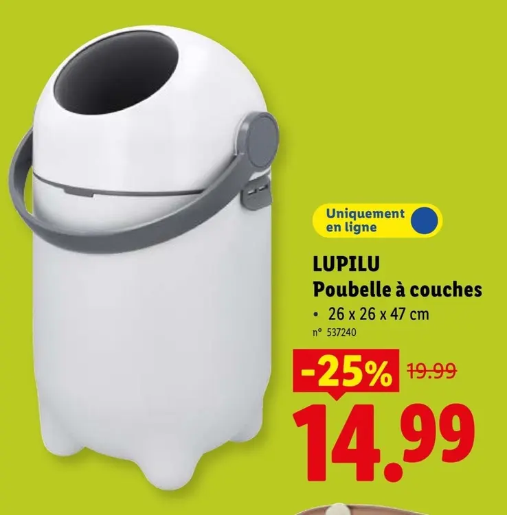 Offre: Poubelle à couches