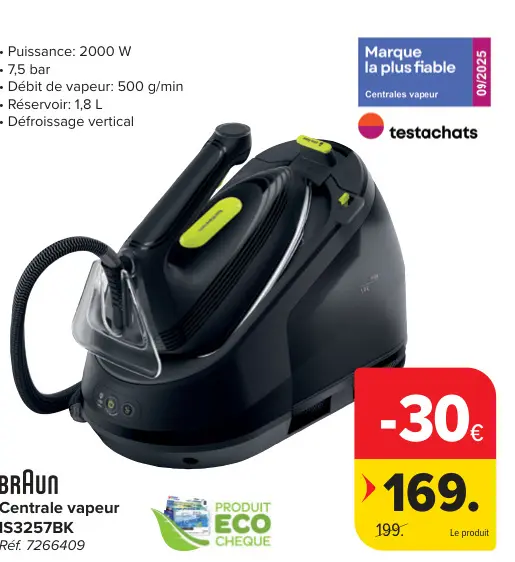 Offre: Centrale vapeur