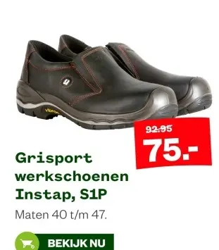 Aanbieding: Grisport werkschoenen Instap, S1P