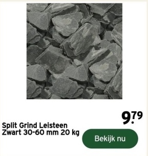 Aanbieding: Split Grind Leisteen Zwart