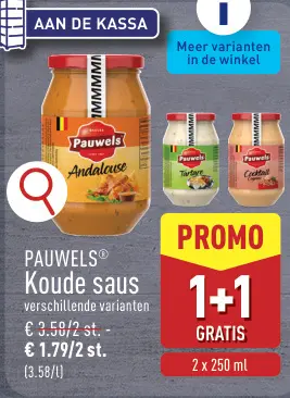 Promotie: Koude saus