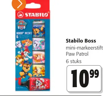 Promotie: Mini-markeerstiften Paw Patrol