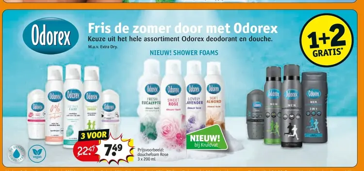 Aanbieding: Odorex deodorant en douche