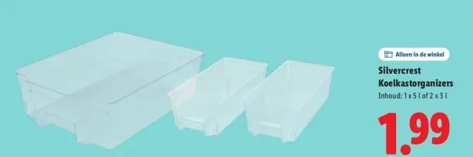 Aanbieding: Koelkastorganizers