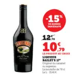 Offre: Ligueur bailey's 17°