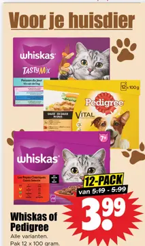 Aanbieding: Whiskas of Pedigree
