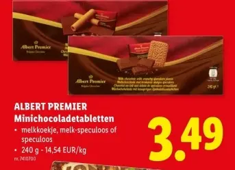 Promotie: Minichocoladetabletten