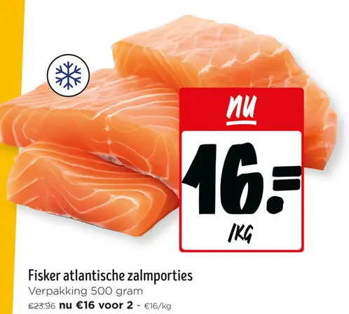 Promotie: Fisker Atlantische zalmporties