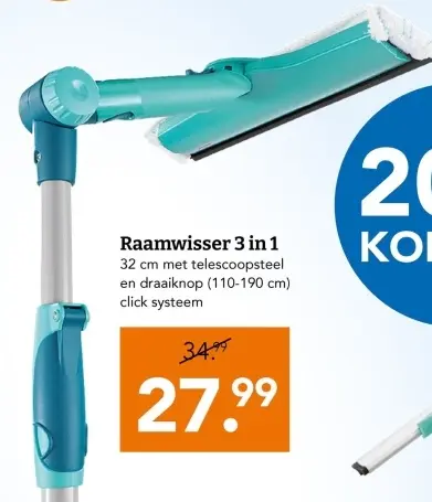 Aanbieding: Raamwisser 3 in 1