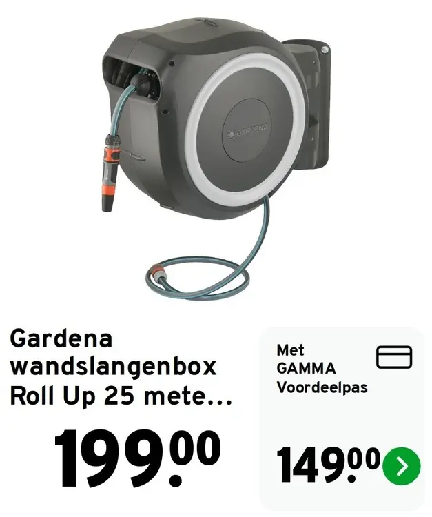 Aanbieding: Wandslangenbox Roll Up 25 meter