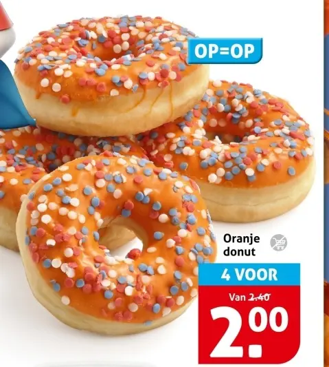 Oranje donut