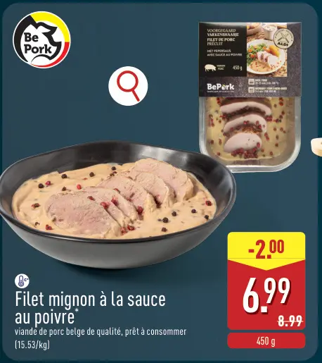 Offre: Filet mignon à la sauce au poivre