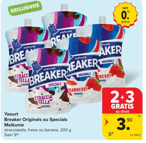 Offre: Yaourt Breaker Originals ou Specials