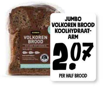 Aanbieding: Jumbo Volkoren Brood Koolhydraat- Arm