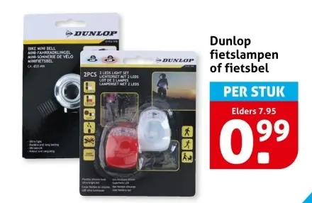 Aanbieding: Fietslampen of fietsbel