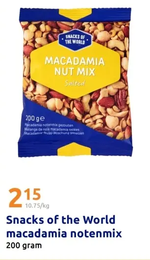 Aanbieding: macadamia notenmix