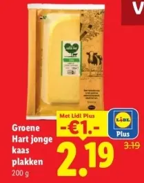 Aanbieding: Groene Hart jonge kaas plakken