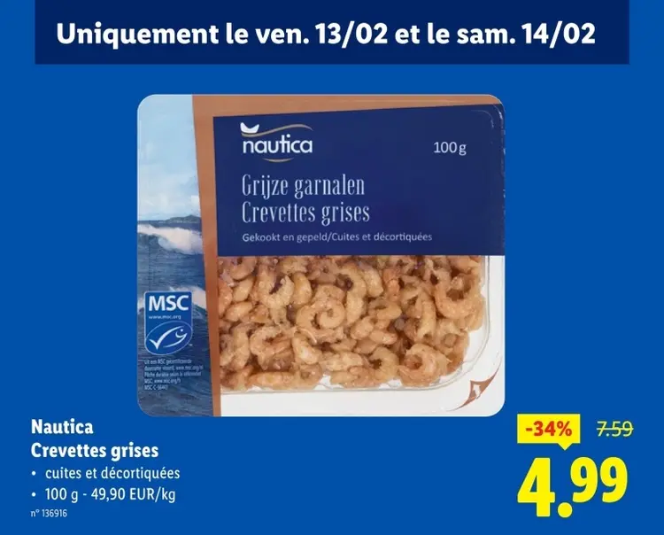 Offre: Crevettes grises