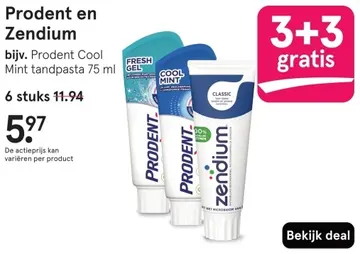 Aanbieding: Prodent en Zendium
