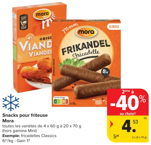 Offre: Snacks pour friteuse