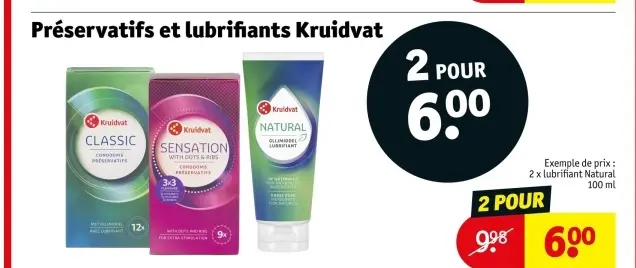 Offre: Préservatifs et lubrifiants