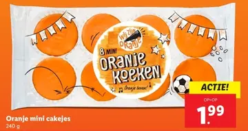 Aanbieding: Oranje mini cakejes