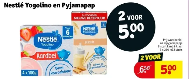 Aanbieding: Nestlé Yogolino en Pyjamapap