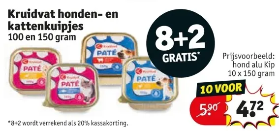 Aanbieding: Kruidvat honden- en kattenkuipjes