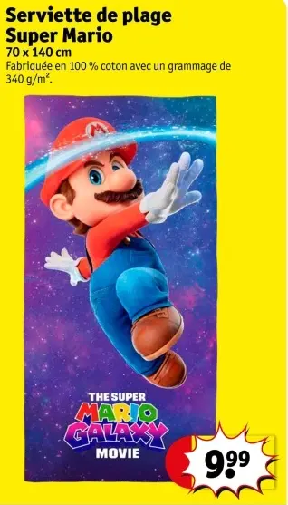 Offre: Serviette de plage Super Mario