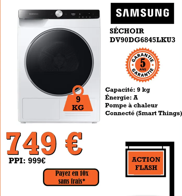Offre: Séchoir dv90dg6845lku3