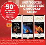 Offre: Tablettes chocolat