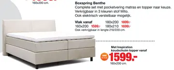 Aanbieding: Boxspring Benthe