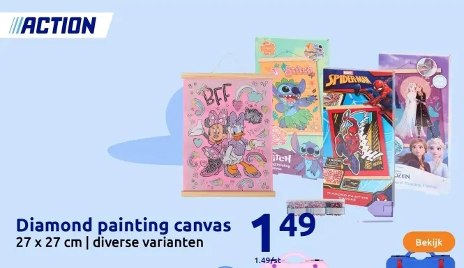 Aanbieding: Diamond painting canvas
