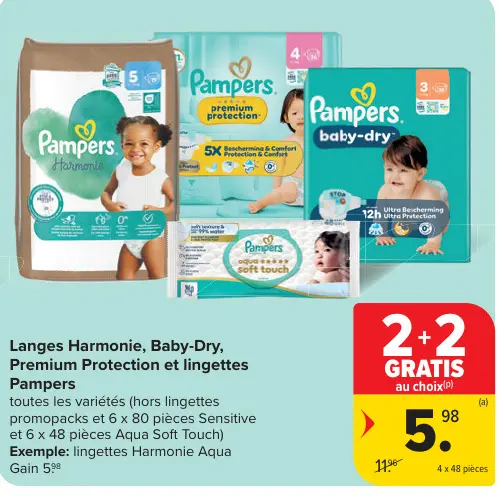 Offre: Langes Harmonie, Baby-Dry, Premium Protection
