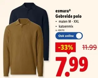 Promotie: Gebreide polo