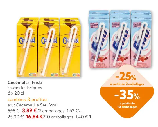 Offre: Cécémel ou Fristi