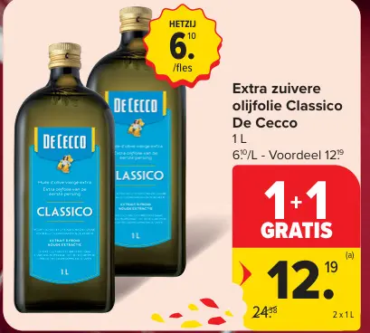 Promotie: Extra zuivere olijfolie Classico