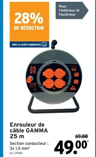 Offre: Enrouleur de câble
