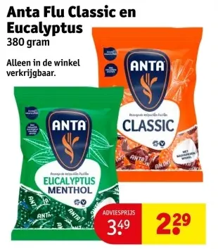 Aanbieding: Anta Flu Classic en Eucalyptus