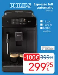 Aanbieding: PHILIPS Espresso full automatic EP0820