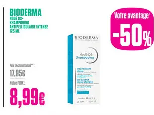 Offre: Node ds- shampooing antipelliculaire intense
