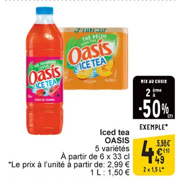 Offre: Iced tea OASIS