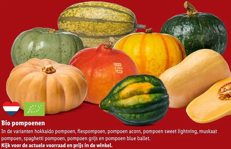 Aanbieding: Bio pompoenen
